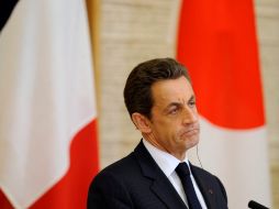 Nicolas Sarkozy, durante su visita a Japón. EFE  /