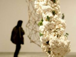 En la fotografía se observa la obra ''Árboles'' del argentino. EFE  /