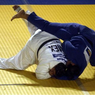 Vanessa Zambotti en semifinales de Judo