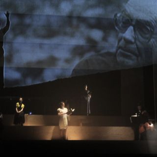 Rinden homenaje escénico a Saramago en Bellas Artes