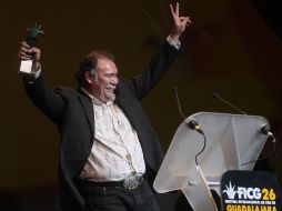 Jesús Ochoa levantó se robó sonrisas con su discurso de agradecimiento, cargado de buen humor. S. NÚÑEZ  /