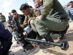 Entrenamiento clandestino en Libia. EFE  /