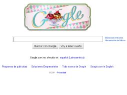 El diseño muestra la palabra Google, en el que dos bolas de nieve decoradas reemplazan las 'O' de dicha palabra. ESPECIAL  /