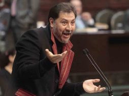 Gerardo Fernández Noroña, diputado federal por el Partido del Trabajo. ARCHIVO  /