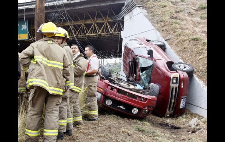 Choque automovilístico registrado en Periférico y López Mateos, el cruce más peligroso en 2010 (60 percances). E. PACHECO  /