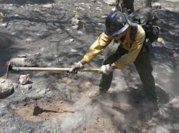 Vista aérea de un incendio que consumió decenas de hectáreas en el norte del país. ARCHIVO  /
