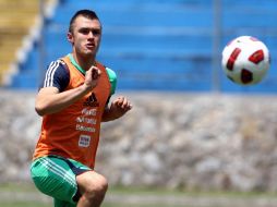 Kristian Alvarez, en el entrenamiento de la Sub 20 antes del partido ante Canadá. MEXSPORT  /