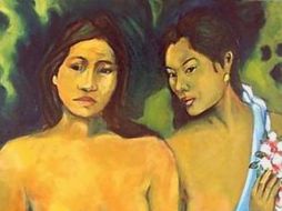 Una primera inspección del cuadro, que data de 1899 y pertenece a la época polinésica. ESPECIAL  /