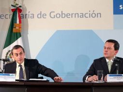 Los subsecretarios Felipe Zamora, de Segob y Juan Manuel Gómez, de SRE, demandan que Naciones Unidas sea específica. EL UNIVERSAL  /