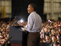 Obama ofrece un discurso durante su campaña en Minneapolis, Minnesota. REUTERS  /