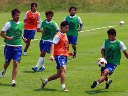 Los jugadores de Cruz azul se preparan para el torneo de la Concacaf contra los Rayados de Monterrey. MEXSPORT  /