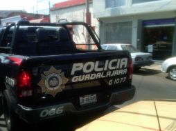 Policía de Guadalajara informó que el asaltante ingresó al banco alrededor de las 15:00 horas. O. RUVALCABA  /