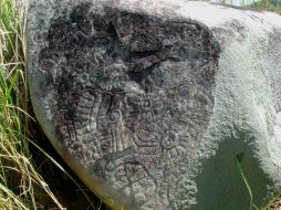 Durante los hallazgos también fueron descubiertas otras dos piedras con petrograbados. EL UNIVERSAL  /