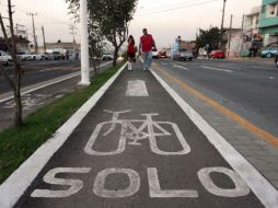 En Guadalajara sólo el 2.2% de los desplazamientos se realizan en bicicleta. ARCHIVO  /