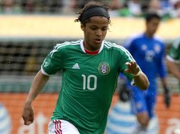 Giovani dos Santos en el duelo amistoso del Tri contra Paraguay. MEXSPORT  /