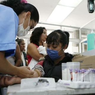 Neumonía común, resultado de prueba de paciente con sospecha de A H1N1