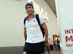 Aldo de Nigris y los Rayados regresaron ayer a Monterrey, procedentes de la Ciudad de México. MEXSPORT  /