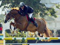 Nicolás Pizarro fue uno de los principales protagonistas en el primer día del Concurso Nacional de Salto. MEXSPORT  /