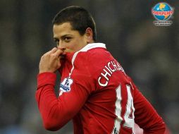 Javier 'Chicharito' Hernández hasta el momento lleva 17 goles en partidos oficiales. MEXSPORT  /