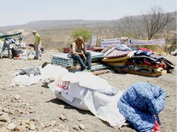 El plantón de opositores a la construcción de la Presa El Zapotillo generó pérdidas a la empresa que ejecuta el proyecto. M. FREYRIA  /