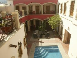 Aspecto del patio central del hotel Gran Casa Sayula. E. FLORES  /