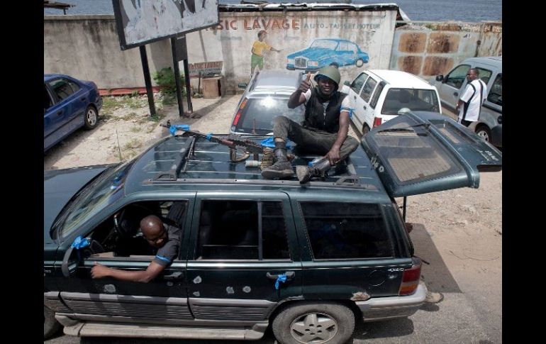 Patrulla de Naciones Unidas en Abidján. EFE  /