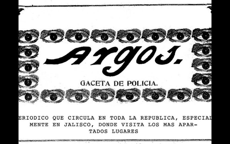 Portada de la jalisciense Argos, de 1907. ESPECIAL  /