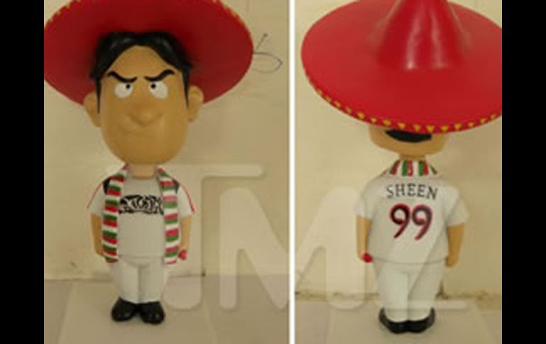 A algunos hispanos no les gustó que fuera usada la imagen de Sheen. TMZ.COM  /