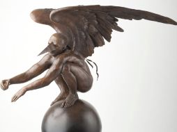 La escultura es titulada 'Abraxas' que forma parte de la muestra. EFE  /