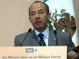 En una de sus actividades, Calderón estará acompañado por el secretario de Energía, José Antonio Meade. NTX  /