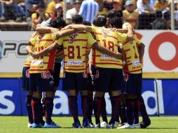 Los jugadores de Monarcas estarán listos para recibir al Chiapas en busca de quedarse con la victoria en casa. MEXSPORT  /
