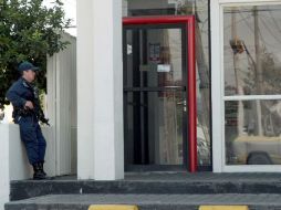 El secretario de la SSPE descarta que los elementos puedan ser enviados a reforzar la seguridad en los bancos. ARCHIVO  /