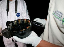 Entre el armamento asegurado, se encontraron cargadores de disco con capacidad de 120 balas. O. RUVALCABA  /