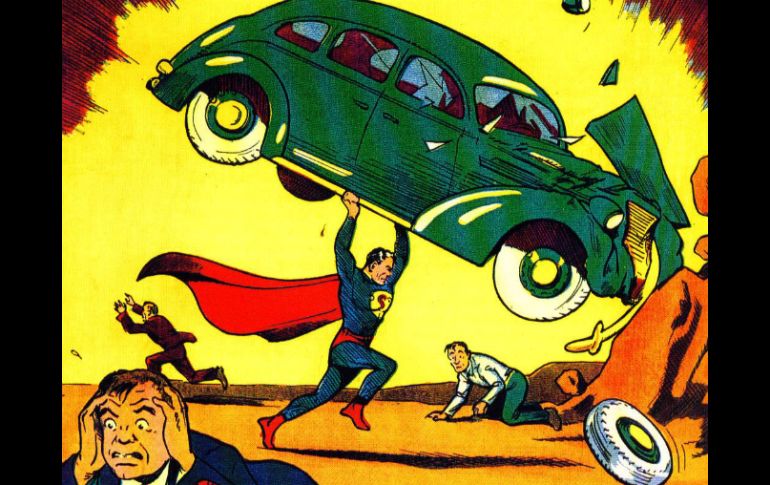 El primer cómic en la historia de Superman, propiedad del actor Nicolas Cage. ESPECIAL  /