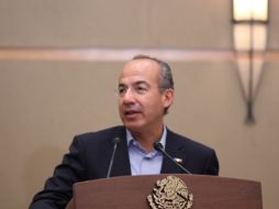 Felipe Calderón llama a acabar con la violencia. NTX  /