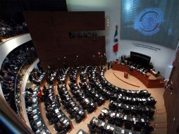 El pleno senatorial en la sesión solemne para inaugurar la nueva sede. EL UNIVERSAL  /
