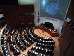Aspecto general del nuevo recinto de los senadores. EL UNIVERSAL  /