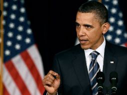 El mandatario de Estados Unidos asegura que el aumento de la deuda se deben a la administración del ex presidente  George W. Bush. EFE  /