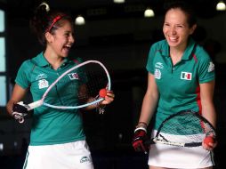 Paola Longoria (izq.) y Samantha Salas buscan un lugar en los Juegos Panamericanos. MEXSPORT  /