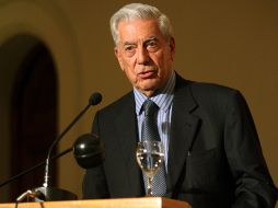 La conferencia de Vargas Llosa, titulada 'Cultura y poder en nuestro tiempo'. EFE  /