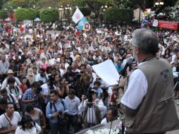 Días antes el poeta Javier Sicilia pidió la renuncia del gobernador de Morelos por su ineficacia para frenar la ola de inseguridad. EFE  /