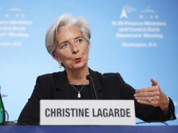 La ministra de finanzas francesa y jefa de la reunión del G20, Christine Lagarde. AP  /