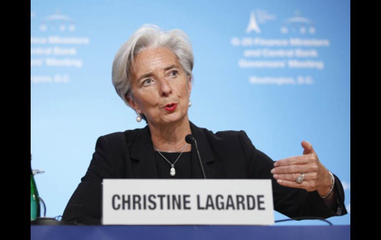 La ministra de finanzas francesa y jefa de la reunión del G20, Christine Lagarde. AP  /