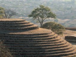 En el sitio se encuentran varias pirámides circulares llamadas “guachimontones”, las cuales dan nobre a la zona arqueológica. A.CAMACHO  /