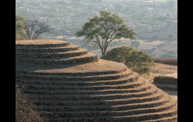 En el sitio se encuentran varias pirámides circulares llamadas “guachimontones”, las cuales dan nobre a la zona arqueológica. A.CAMACHO  /