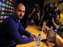 Joseph Guardiola durante una conferencia de prensa. EFE  /