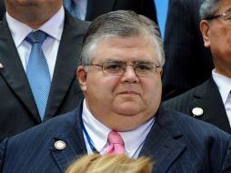 Agustín Carstens, hoy en el grupo de los ministros de Economía y Finanzas y los gobernadores de las Bancos Centrales del G20. EFE  /