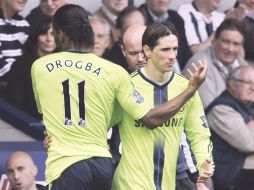 El ''Niño'' Torres entró al partido en los últimos minutos, en lugar de Drogba. AFP  /