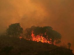 El control del fuego llevará varios días, dado que el pronóstico no reporta lluvias en las próximas 48 horas. ARCHIVO  /