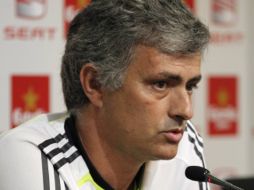El director técnico del Real Madrid, José Mourinho, durante una conferencia de prensa. REUTERS  /